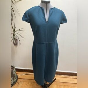 PAULE KA Deep Teal Midi Dress